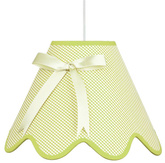 Lampa wisząca z abażurem Lola pistacjowa do pokoju dziecięcego