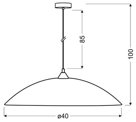 Hanging ceiling lamp Young 31-09166 1xE27