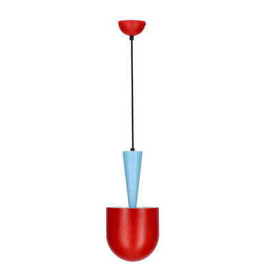 Hanging lamp red/blue E27 Visby Ledea 50101164