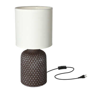 Table lamp brown ceramic bedside Iner Candellux 41-79862