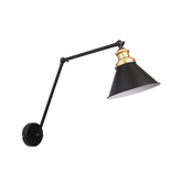 Aplice Fundo negru+auriu 1X40 E27 abajur negru 21-05908