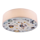 KIDDY lampa sufitowa 38 cm biały 2x40W E27 abażur biały