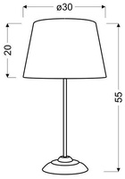 Cabinet Table Lamp Candellux Ofra 41-15016 E27