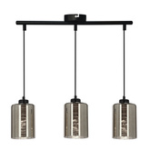 Plafonnier suspendu verre chromé 3x60W Cox Candellux 33-53886