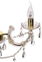 Candelabru cristal auriu 3xE14 Maria Teresa 33-94639