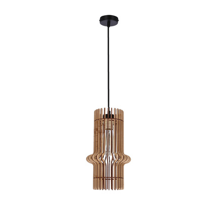 Lampa suspendata Eco 4 1x40 e27 Abajur din lemn