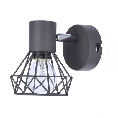 Single gray wire wall lamp 1X40W E14 Verve 91-60969