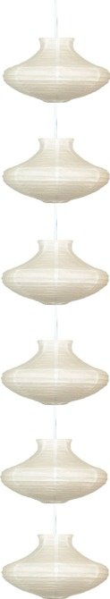 Lampa sufitowa Candellux 3494061-00 Griff 6 PAPIEROWY BIAŁY E-14 40W