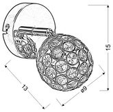 Aplice de perete 1X40W G9 crom Starlet 91-85781