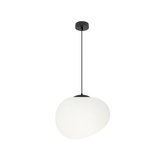 STONES pendant lamp black 25cm 1x40W E27 shade white 31-35134