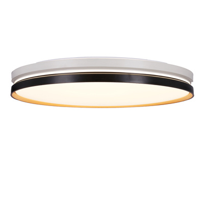 Montana ceiling lamp black+white+gold plafond 24w led 40 cm white shade