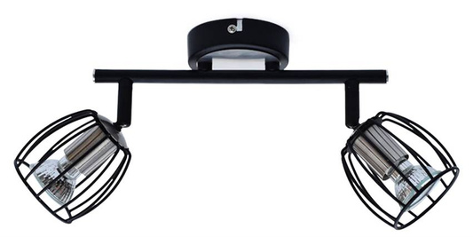 Wandleuchte Candellux Zonk 92-54326 LED-Streifen gu10 schwarz matt + satiniertes Nickel