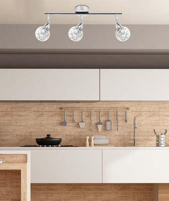 Lampa sufitowa Bolo listwa regulowana 3-punktowa LED do salonu