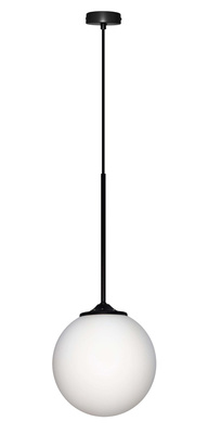 Suspension boule noire / blanche 20cm Glasgow Ledea 50101284