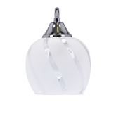 Prego lamp chrome wall lamp E27 with a colorless lampshade 21-09449