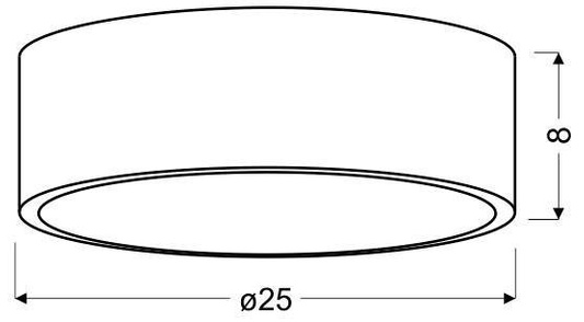 LED-Deckenleuchte kalt 10W 6500K Decke Wenge Zigo 10-39545