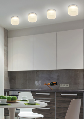 Plafoniera tub acrilic congelat cu ochi GU10 Candellux 2273679