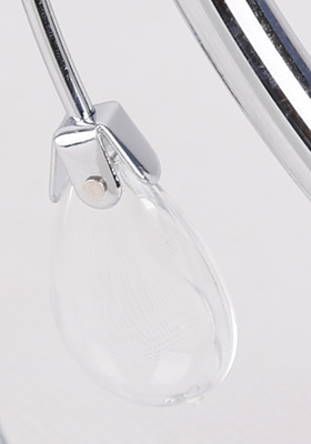 Chrome ceiling lamp with crystals 5x40W Simpli Candellux 35-63854