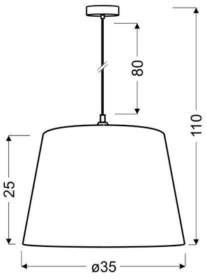 Plafonnier suspendu 1X60W E27 MIRAGE 31-03218