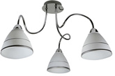 Chrom-Deckenleuchte mit Glasschirm 3x40W E14 Elf Candellux 33-72580