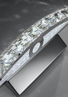 Chrom-Badezimmerwandleuchte mit LED-Kristallen 8W Arande Candellux 20-32683