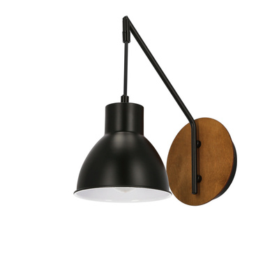 Wall lamp 1xE27 black loft VARIO 21-73495