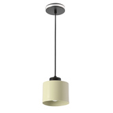 OLIVCA lampa wisząca czarny 1x40W E27 klosz oliwkowy