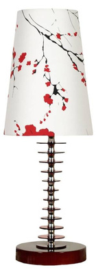 Lampe de table rouge Cuero 41-26876