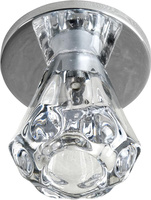 Ceiling luminaire candellux sk-32 ch g4 chrome cover ceiling. fixed crystal 20w g4 funnel