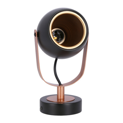 Verstellbare Wandleuchte in Schwarz und Kupfer E14 40W Anica 91-81391