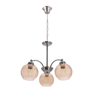 Lampa wisząca Medina szklana 3-punktowa do salonu i jadalni nad stół