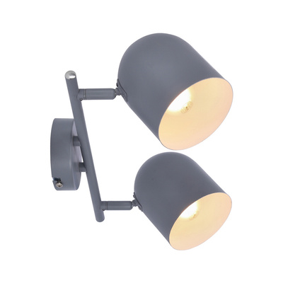 Wall lamp strip 2X40W E27 gray matt AZURO 92-63212