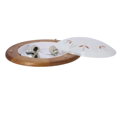 Lampa Sufitowa Candellux Rustica 14-06622 Plafon Drewno Standard 1X60 W E27 Dąb