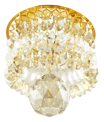 PLAFONA CANDELLUX SK-63 G/G GOLD MR16 TAVAN. DECORATIVA MR16 50W AUR TRANSPARENT