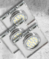 Ensemble de 3 Candellux 99-48325 Ensemble de trois luminaires SS-13 incolore 3X50W GU10 sans ampoule