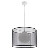 Lampa wisząca z abażurem Chicago nowoczesna pojedyncza do salonu