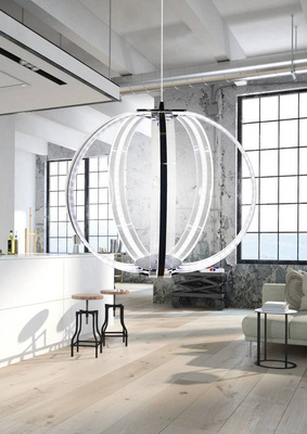 Hanging lamp ball with LED strips cold white 35W Cansas Candellux 31-43955