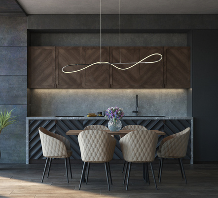 HANGING CEILING LAMP CANDELLUX APETI MYKONOS LED CHROME 4000K