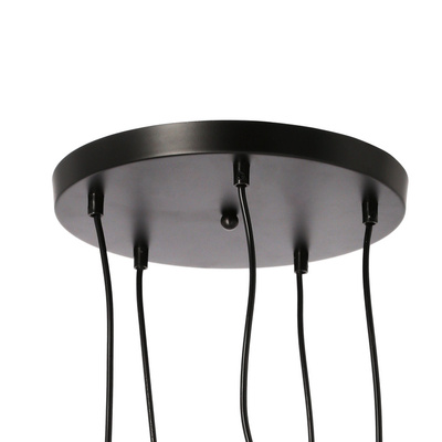 Lampa sufitowa wisząca czarny/miedziana 5 Marina 35-51639