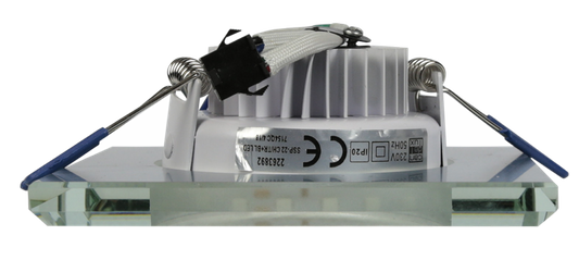 Plafoniera pătrată cu LED crom/albastru SSP-22 2263892