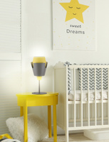 Table lamp grey/yellow with switch Falun LEDEA 50501150