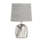 Lampe de table Adelina marbre + abat-jour gris gris 41-24381