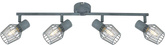 Ceiling wall lamp 4X40W E14 gray VIKING 94-68033
