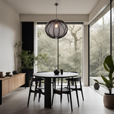 MELLOW pendant lamp black 1x40W E27 shade 52 black globe 31 41968