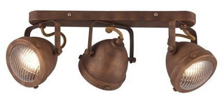 Rust strip ceiling lamp 3x40W GU10 Frodo Candellux 93-71088