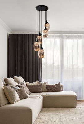Hanging ceiling lamp gold 5xE27 MARINA 35-58027