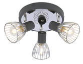 Lampa Candellux 98-61546 plafon E14 czarny chrom