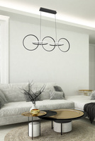 CEILING LAMP HANGING CANDELLUX APETI KOS LED BLACK 4000K