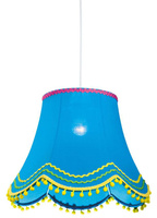 Lampa wisząca Arlekin niebieska pojedyncza do pokoju dziecięcego E27