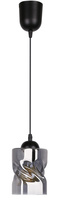 Black/smoke glass pendant lamp Felis 31-00118